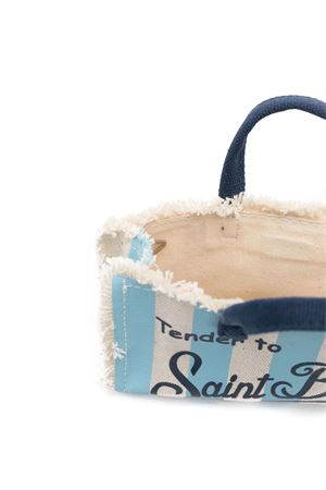 Pouch per smartphone in stile borsa tote bianco e azzurro SAINT BARTH KIDS | PHONE00102689L
